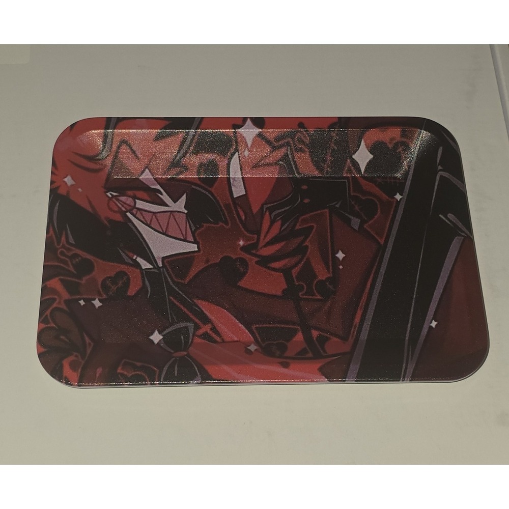 Alastor Small‎ Metal Rolling Tray 7x5 Hazbin Hotel Utility Tin Valet Tray NEW